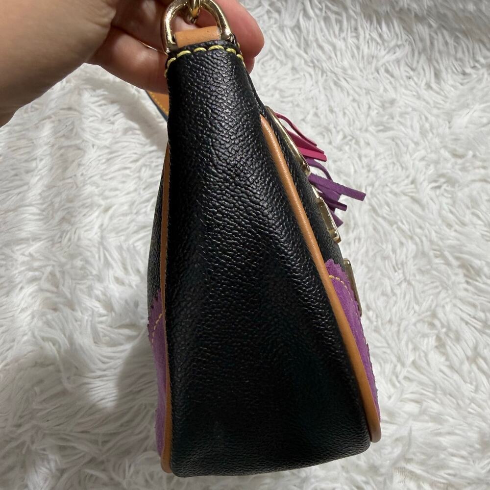 y2k DOONEY & BOURKE Vintage Lindsey Lohan " 1 " Limited Edition Shoulder bag - Picture 5 of 12